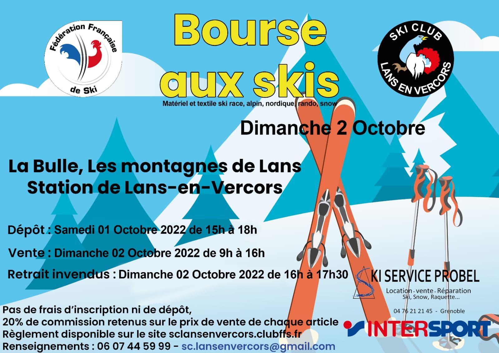 BOURSE AUX SKIS Ski Club Lans En Vercors